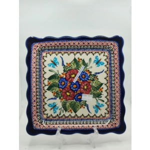 Talerz 1570 sałatkowy, przystawkowy Ceramika Bolesławiec 23,8 cm 149ART