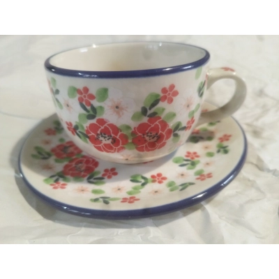 Filiżanka ze spodkiem 768 Ceramika Bolesławiec 2352