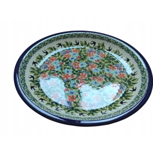Talerz 1001 obiadowy płytki ceramika Bolesławiec 24 cm DU182
