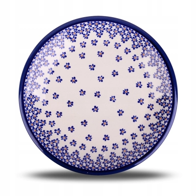 Talerz 1001 obiadowy płytki Bolesławiec 24 cm 882A/2
