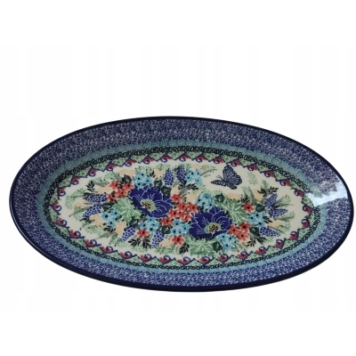 półmisek 201 30CM CERAMIKA BOLESŁAWIEC 4864UNIKAT