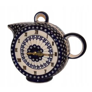 Zegar duży 1433 31,5cm Bolesławiec Ceramika 166A/2
