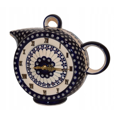 Zegar duży 1433 31,5cm Bolesławiec Ceramika 166A/2