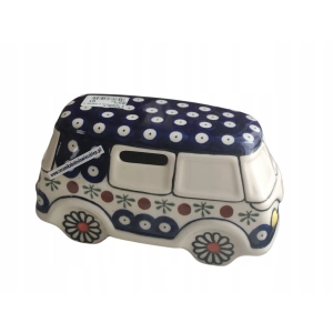 Skarbonka auto 2054 18 cm ceramika Bolesławiec 41