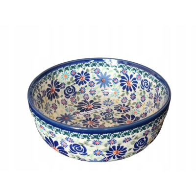 Miska 1L Magnolia średnia 834 Ceramika Bolesławiec DU126