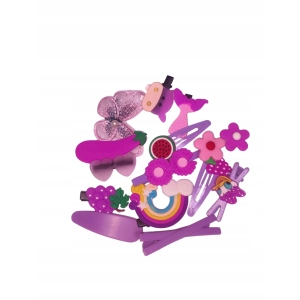 Spinki do włosów 343 winogron tęczaF 14szt