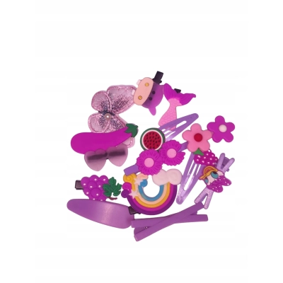 Spinki do włosów 343 winogron tęczaF 14szt