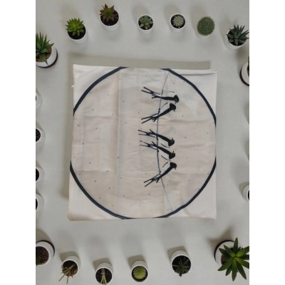 Poszewka na poduszkę 45*45 wzór ceramika Bolesławiec Ptaki