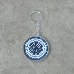 Brelok do kluczy 160 wzór ceramika Bolesławiec 166A