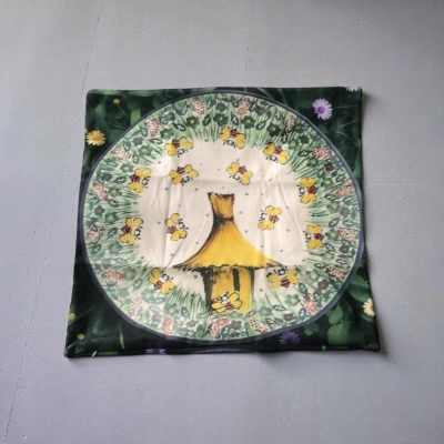 Poszewka na poduszkę 45*45 wzór ceramika Bolesławiec 4251