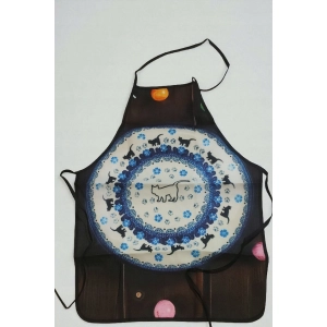 Fartuch kuchenny wzór ceramika Bolesławiec kot