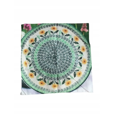 Poszewka na poduszkę 50*50 wzór ceramika Bolesławiec mlecze