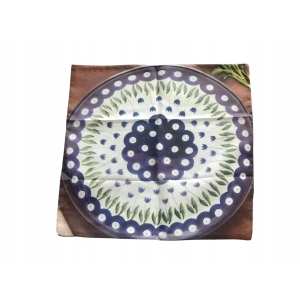 Poszewka na poduszkę 45*45 wzór ceramika Bolesławiec tulipan/2