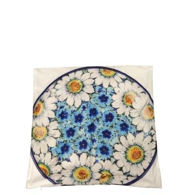 Poszewka na poduszkę 45*45 wzór ceramika Bolesławiec kwiatF/2