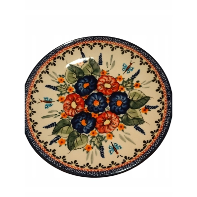 Talerz deserowy Bolesławiec GU-814 19,5 cm 149Art