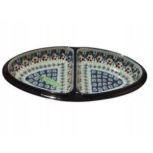 półmisek dzielony 28,5CM CERAMIKA BOLESŁAWIEC 1026/2