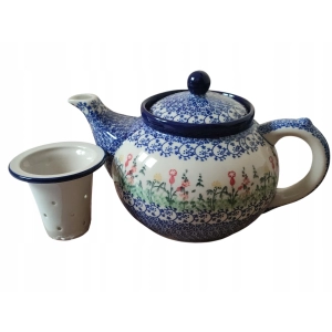 CZAJNIK z sitkiem E21 1,2L ceramika Bolesławiec 3230