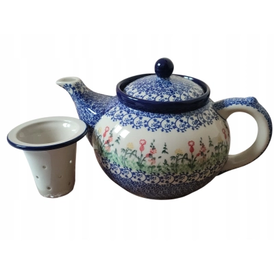 CZAJNIK z sitkiem E21 1,2L ceramika Bolesławiec 3230