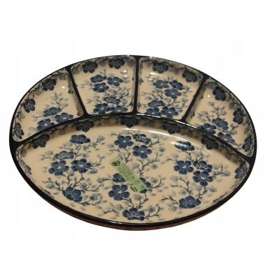 Talerz na dipy 498 Ceramika Artystyczna Bolesławiec 3428/2