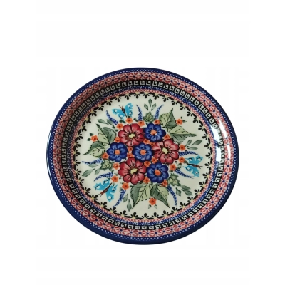 Talerz 1001 obiadowy płytki ceramika Bolesławiec 24cm 149Art