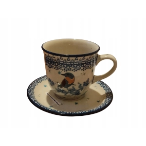 Filiżanka ze spodkiem 773 300ml Ceramika Bolesławiec 3292