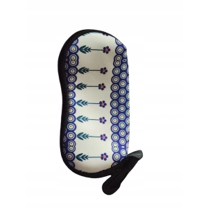 Pokrowiec na okulary wzór Bolesławiec kwiat c