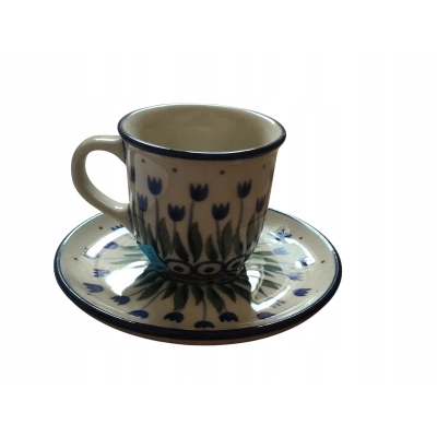 Filiżanka ze spodkiem B10 Ceramika Bolesławiec 490A