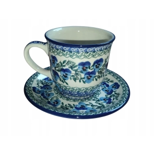 Filiżanka ze spodkiem 200ml B66 Ceramika Bolesławiec 2273