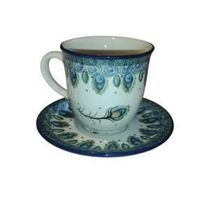 Filiżanka ze spodkiem 773 300ml Ceramika Bolesławiec 2218