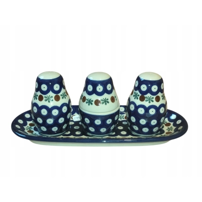 Solniczka i pieprzniczka wykałaczki 132 Ceramika Bolesławiec 41