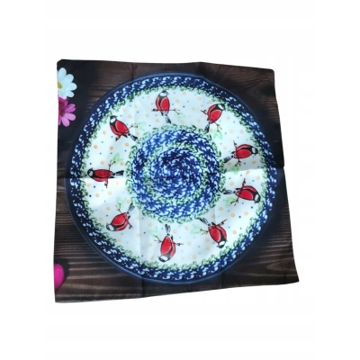 Poszewka na poduszkę 45*45 wzór ceramika Bolesławiec Gile czerwone