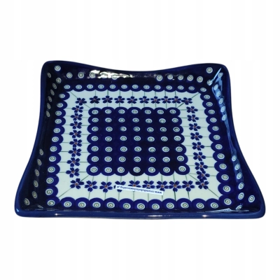 Talerz na ciasto 23cm 1975 ceramika Bolesławiec 166A/2